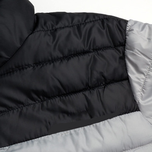 Manteau d'hiver promotionnel brillant de la meilleure qualité, veste en coton bouffant pour hommes, logo personnalisé à l'avant avec col montant - Product Image 3