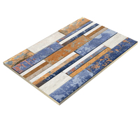 Carreaux muraux en céramique de bonne qualité, 300x450mm, matériel d'extérieur aspect pierre colorée, finition brillante