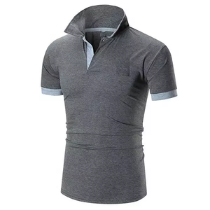 T-shirt de golf à manches courtes personnalisé pour hommes 100% coton, technique de maillot respirant délavé de grande taille avec logo par sublimation pour la conception de polo - Product Image 6