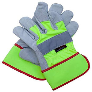 Gants de travail en cuir de vache fendu pour homme, accessoires de sécurité personnalisés, en cuir de vache, personnalisés - Product Image 3