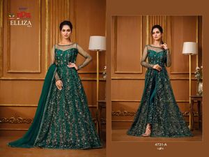 High on Demand Heavy Blooming Fox Georgette con bordado Fancy Sequence Work Mujeres Salwar Kameez con Dupptta - Product Image 4