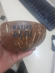 Ensemble de bols en coquille de noix de coco de luxe faits à la main vaisselle vintage moderne en forme de coeur petite cuillère cuisine fête de mariage utiliser directement - Product Image 6