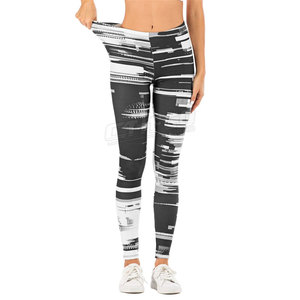 Latest Style Yoga <b>Compression</b> <b>Legging</b> for <b>Women</b> with Elastic Waist Sublimation Design Waterproof & Breathable Full Length Pants - Product Image 3