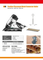 Cloueur pneumatique pour connecteurs métalliques PM3164, placement positif à 34 degrés, OEM, 25 clous
