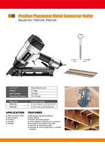 Cloueur pneumatique pour connecteurs métalliques PM3164, placement positif à 34 degrés - Product Image 6