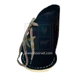 Protection de sabot en cuir, meilleure qualité, pince à sabot pour cheval, demi-rond, vétérinaire - Product Image 1