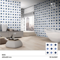 Carreaux de porcelaine cristalline polie résistante aux acides, design 3D classique Blanche-Neige, décoration intérieure moderne, 600x600mm, sol/mur