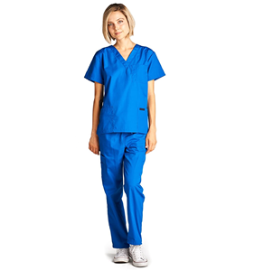 Ensemble de 2 blouses imprimées unisexes, col en V, haut pantalon, poche cargo, vente en gros, uniforme d'infirmière d'hôpital pour hommes et femmes, uniformes médicaux - Product Image 3