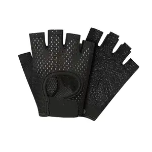 Wholesale training fingerless fitness bodybuilding gym weight lifting gloves for man women