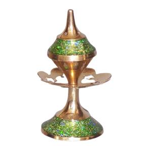 เตาเผาเครื่องหอมโลหะสำหรับธูปถ่าน เมล็ดหอม เรซิ่นหอม ที่วางธูป ขัดเงาสำหรับใช้ในพิธีกรรมทางศาสนาและอโรมาเธอราพี - Product Image 6