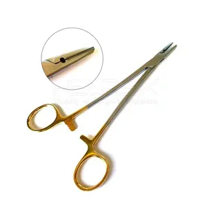 T.C Needle Holder Forceps Crile Wood Hegar Needle Holder gold Tungsten Carbide Needle Holder Dental Surgical Instruments