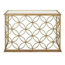 Modern Farmhouse Style Simple Metal Porch Desk Marble Top Corner <b>Console</b> Table Coffee Table for Living Room and Entryway - Product Image 6