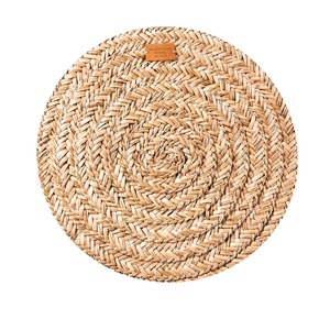 Bohemian Yellow Seagrass Woven <b>Placemat</b> With Fringe Rustic Raffia <b>Table</b> Pad <b>for</b> Kitchen PC Material <b>for</b> Food Commercial Use - Product Image 4