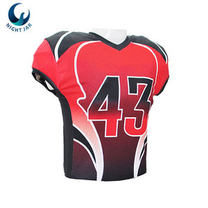 Ensemble de maillots de football américain personnalisés OEM, 100 % polyester, uniforme d'équipe professionnel, logo personnalisé - Product Image 2
