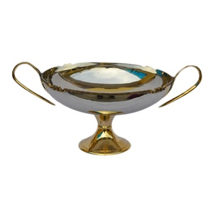 Customized <b>Silver</b> Polished Steel Serving <b>Bowls</b> for Kitchenware and Travel Durable Metal Utensils - Product Image 2