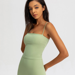 Camisola de tirantes sexy para mujer, lencería íntima, top corto con tirantes, camisola de gimnasio con tirantes extraíbles - Product Image 3