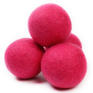 Balles à linge colorées en laine XL fait à la main, 1 pièce, gel pour le tissu naturel, rouge impérial organique, 1000 + charges, - Product Image 5