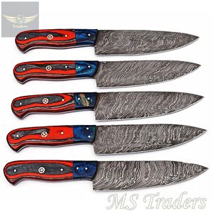 Personnalisé À La Main Ensemble de Couteau de Chef Couteaux De Cuisine Ensemble Avec Gaine en cuir {MS-36} - Product Image 3