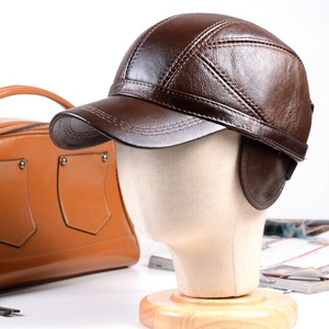 Gorro de Béisbol Unisex de Cuero 100% Genuino para Invierno, Diseño Deportivo de 6 Paneles para Todas las Temporadas - Product Image 3