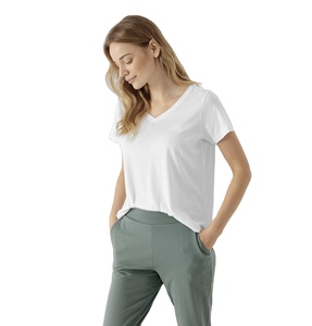 Nouveauté Pantalon de survêtement en molleton 100% coton à jambe droite pour femme avec logo personnalisé Style streetwear - Product Image 3