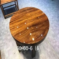 Tablero de Mesa de Comedor de Madera de Nogal de Ecuador, Tamaño = 24 pulgadas * 24 pulgadas, Acabado Brillante para Uso en Restaurantes, Tablero de Mesa de Comedor Redondo