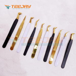 Pinzas profesionales para extensión de pestañas, herramientas de belleza de maquillaje, antipolvo, diamante, probadas a mano - Product Image 6