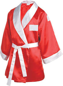 New Model 2025 Made In Pakistan Custom Brand Logo <b>Boxing</b> Robes 100% Polyester <b>Boxing</b> Gowns For Boxers With Long Sleeve's - Product Image 4