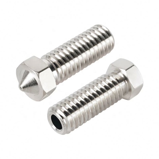 E3D V5 V6 Volcano Nozzle 0.2 0.3 0.4 0.5 0.6 0.8 1.0 1.2mm M6 Threaded Nozzles for 3D Printer 1.75 3.0mm Filament