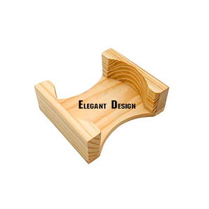 Support de dessous de verre en bois, classique, Simple, fait à la main, porte-jarretelles décoratives, pour ustensiles de cuisine, 5 pièces - Product Image 2