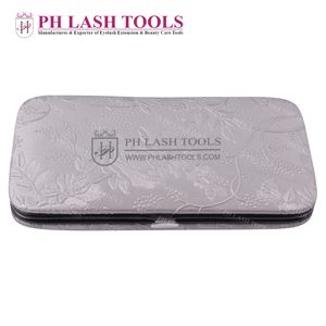 ดอกไม้บรรจุกรณียืดหยุ่นถือสำหรับ6แหนบแบกกรณีฉลากส่วนตัวในสีเงิน,ขนตาขยายแหนบกรณี - Product Image 5