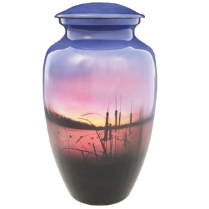 Multicolor aluminium metal cremation funeral urns sky with rainbow printed designs <b>for</b> <b>keepsake</b> <b>ashes</b> <b>for</b> adult and pets - Product Image 4