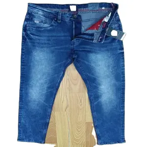 Jean délavé en Denim 98% coton pour hommes, pantalon en Denim Stretch, 2% élasthanne, taille moyenne, nouvelle collection - Product Image 1