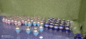 Recuerdo de Fuego Azul, urna de cremación, suministros funerarios, BRASSWORLD, INDIA - Product Image 3