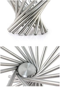 Tazón para Servir Frutas de Acero Inoxidable, Diseño Personalizado, Hecho a Mano en India - Product Image 5