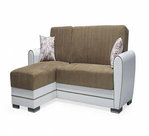 Pelin, futón Seccional de estilo europeo moderno, juego de sofá de cuero para sala de estar de alta calidad, sofá cama de terciopelo para interiores - Product Image 1