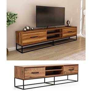 Meuble TV mural en bois pour salon, meuble TV pour salon, support TV pour salon - Product Image 4