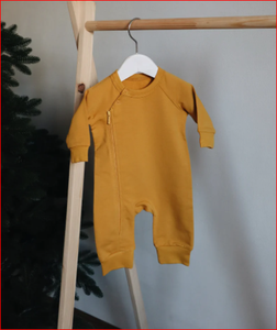 Barboteuse en coton biologique pour enfants, barboteuse de bonne qualité, barboteuse d'hiver pour bébé, sans manches, imprimé, collection - Product Image 2