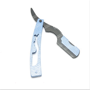 Couteau de rasage noir en acier inoxydable avec outils d'extension de cheveux de rasoirs en matière plastique - Product Image 2