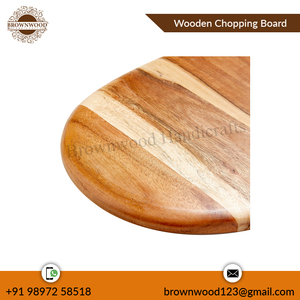 Planche à découper de luxe en bois d'acacia au design moderne et fait à la main de qualité supérieure du fournisseur indien à taux réduit pour l'approvisionnement en gros - Product Image 2