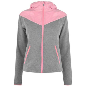 Haut court à capuche à manches longues pour femmes grande taille polaire polyester respirant technique lavée pour l'hiver sweats à capuche - Product Image 2