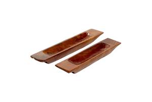 Bol à salade en bois, de pâte à bois et table et ustensiles de cuisine pour la couleur blanche et naturelle 1 pièce, 2 couleurs, meilleure qualité 100% - Product Image 5