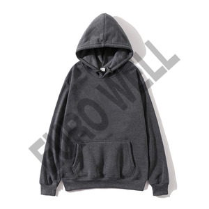 Sérigraphie personnalisée sweat à capuche en coton épais 500 g/m² pour hommes sweat à capuche noir coupe carrée et surdimensionné - Product Image 2