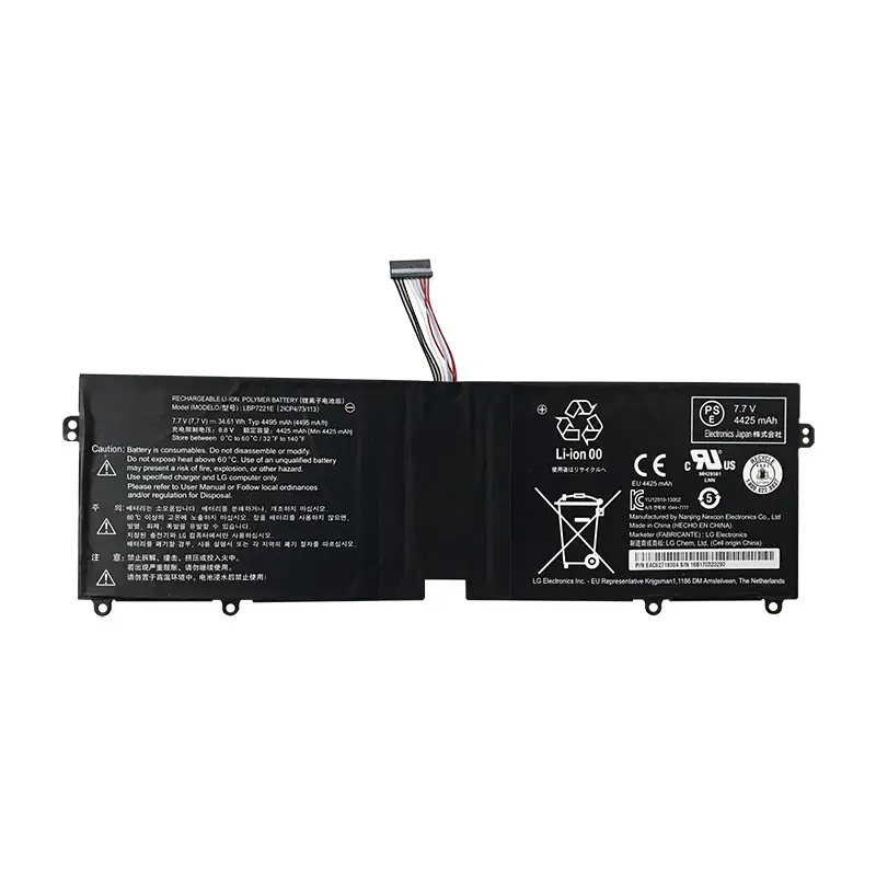 Brand new replacement laptop battery for LG 13Z940 LBP7221E/for LG Gram 15 15Z975 series notebook lithium battery 7.7V 34.61WH