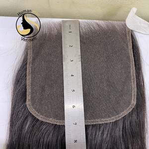 Cabello Natural y liso con cierre de encaje HD, pelo Natural negro con cutícula virgen, calidad superior, venta al por mayor - Product Image 3