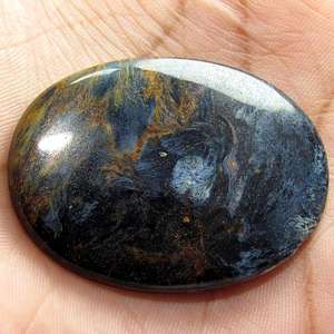 Pietersite, piedra preciosa suelta, piedra natural de alta calidad, forma ovalada, cabujón liso para la fabricación de joyas - Product Image 4