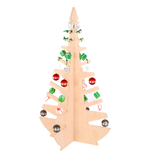 Decorazioni per la casa Made in Italy albero di natale in legno non convenzionale ad incastro di dimensioni personalizzate per la casa - Product Image 1