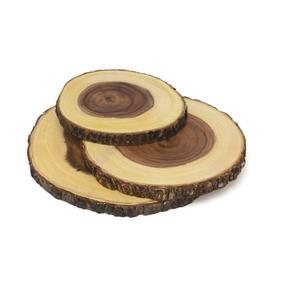 Natural Wood Slices Round Pine Wood Slabs Chopping <b>Board</b> for Kitchen Use - Product Image 1
