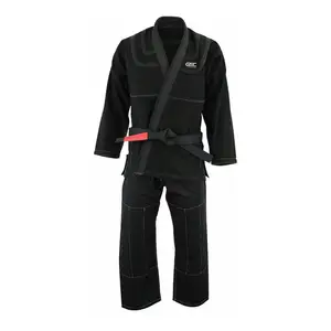Haute qualité coton Jiu Jitsu Gi uniforme personnalisé couleur unie pour les jeunes et les adultes karaté Arts martiaux porter - Product Image 1