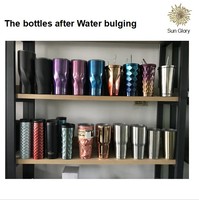 Mesin Pembuat Termos Botol Flask Stainless Steel Sun Glory dengan Teknologi Vacuum Forming Shape Water Bulging