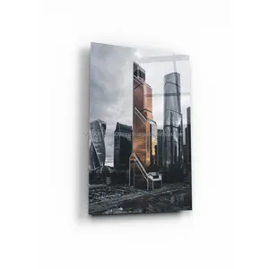 Photo printing on glass is a universal decoration method for any room, wall pictures wall art living room